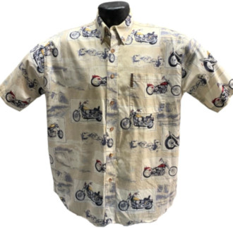 Motorcycle Riding Hawaiian Shirt by North River